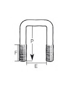Verzinkte "U" beugel div. maten