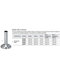 Aluminium voet voor stoel... 2