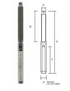 Studterminal open/gesloten body RVS div. maten 2