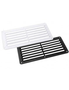 Ventilatierooster ZWART of Wit 261x125 mm