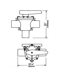 DV5630, DV5606 Tweewegkraan 25 of 38mm 2