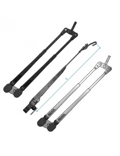 Parallelarm W10/12,Roca  RVS of zwart div.maten