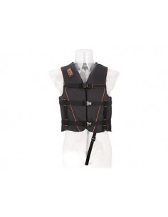 BESTO SKI ALL BLACK/ORANGE 50N div. maten