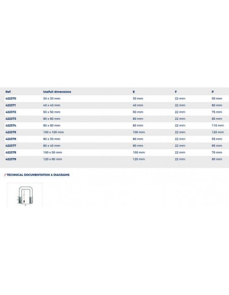 Verzinkte "U" beugel div. maten
