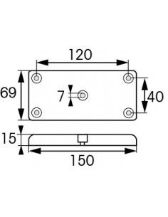 Opschroefbare anode zink 0.9kg 2