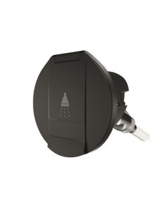 Doucheset rond in chroom zwart of wit 2