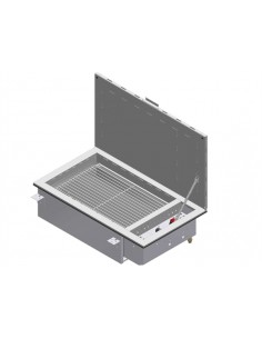 Force 10/ENO Antigua RVS inbouw gasbarbecue met deksel 2