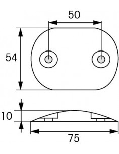 Motor anode Renault Rudder blade plate 2