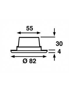 Båtsystem Pinto LED inbouw div.modellen 2