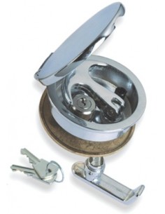 Luiksluiting messing verchroomd Ø 84 mm