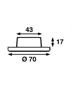 Båtsystem Star Inbouw, Chroom, 12V-10W Halogeen 2