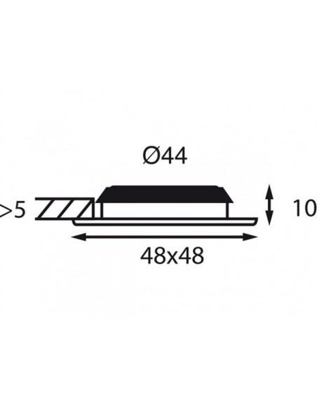Båtsystem Vega Square Opal, 12V-0,4W, IP66