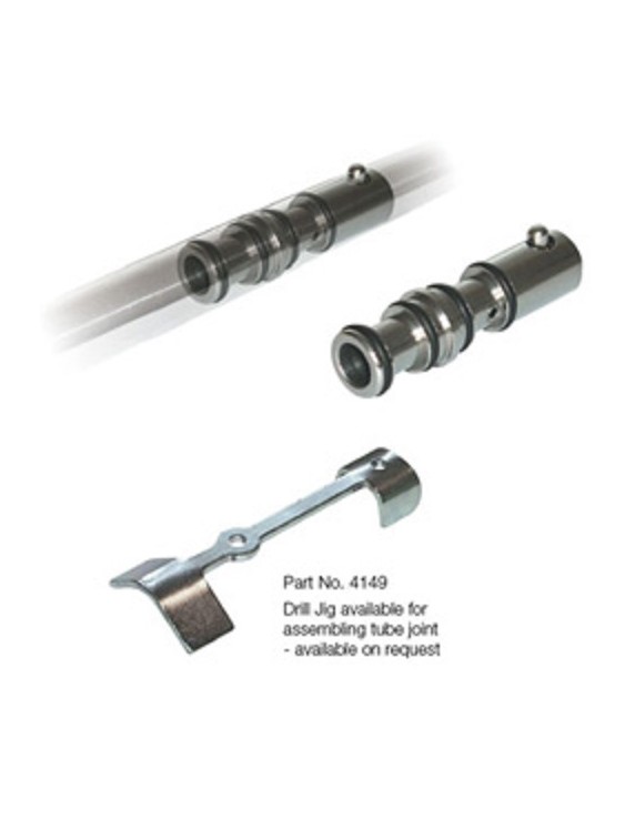 Buisverbinding voor buis 22 mm 1.5 mm