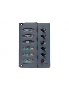 Schakelpaneel Contour 6 schakelaars