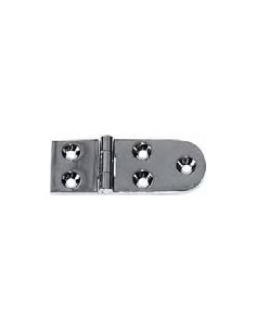 Scharnier messing verchroomd 75x30x3mm