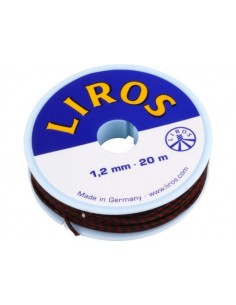 Optisail 1,2mm Zwart/Rood 20m 2