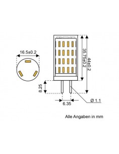 63xSMD-G4 Ledlamp led63 10-30V G4-onder 2
