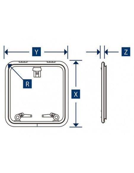 Lewmar Low Profile luiken div. maten