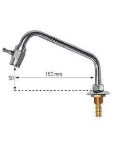 SWIVELLING SPOUT CHR.BR D10 MM 2