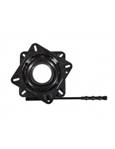 DRAAIPLATEAU MET LOCK GECOAT ZWART