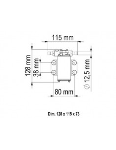 Dieselpomp Marco 12V of 24V 2
