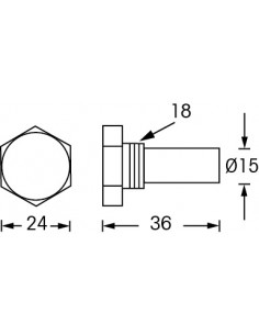 Anode Renault Marine Couach doorsnede 15 mm 2