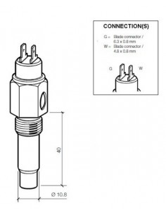 323-803-001-004D VDO Temperatuurgever 120x M14x1,5 wc 90x