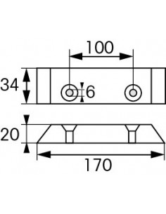 Opschroefanode 0,60 kg 2