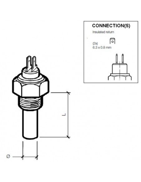 323-805-001-015N VDO Temperatuurgever 40-120x mv M18x1,5