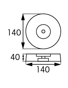 Zinkanodes voor spiegels 3,20 kg 2