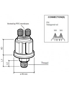 360-081-032-060C VDO Drukgever 5Bar mv M14x1.5 2