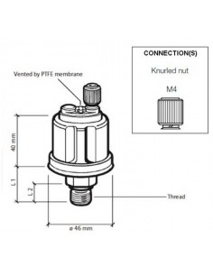VDO Drukgever 28bar MV 1/8-27 2