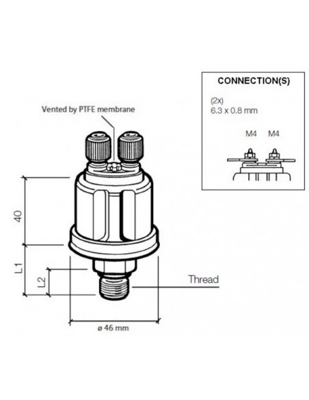 362-081-002-001K VDO Drukgever 350PSI 1/8-27NPT