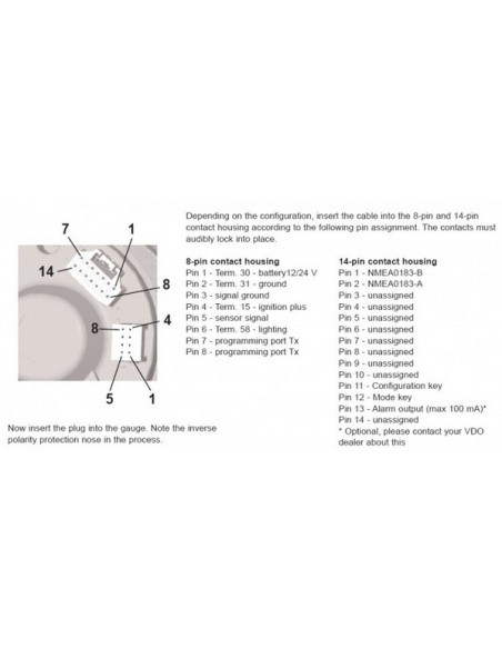 A2C59512371 VDO VLB Toerenteller 300km/h TB 85mm