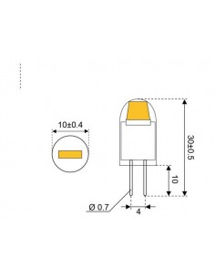 COB-G4 LED 1CST COB 10-30V G4 2