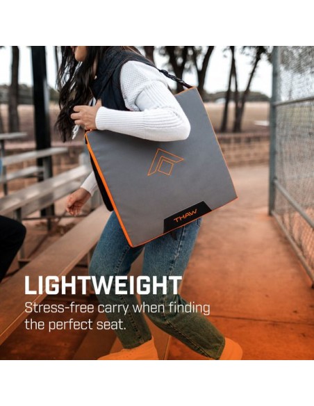 Verwarmd zitkussen met batterij