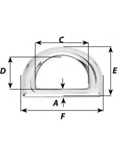 D-ring HR RVS div.maten 2