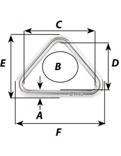 Triangel RVS 4x30 mm 2