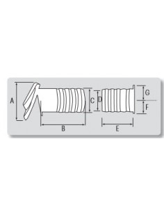 COCKPIT DRAIN INCLIN.D.79 D.70T-HULL WH 2