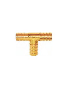 CONNECTOR T HOSE BRASS  15MM