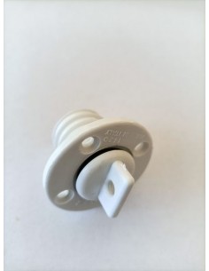 Pluggen met O-ring rond wit met gaatjes OPisOP