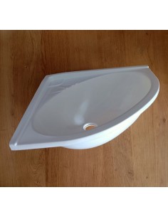 Wasbak kunststof hoek zonder plug 2