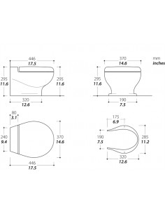 Tecma Nano, Wit, 24V, Solenoid, Eco Rocker schakelaar 2