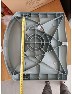 Klapstoel kunststof grijs/donker grijs 2