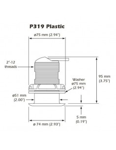Transd.AirmarP319 dual freq.Diep/Tem 2