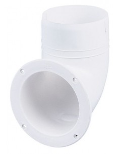 Haakse slangaansluiting voor ventilatie