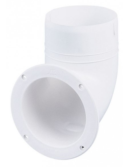 Haakse slangaansluiting voor ventilatie