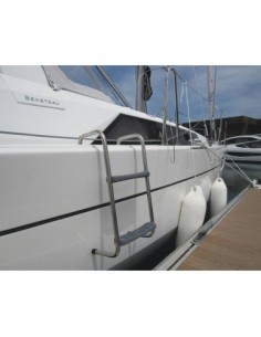 RVS steiger- of bijbootladder in 2 maten