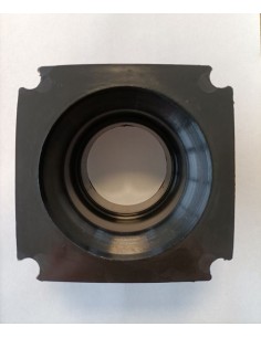 Rechte kunststof wandflens 65-70mm 2