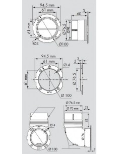 3" haakse slangflens 2